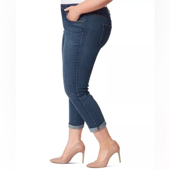 NWOT Jessica Simpson Plus Size Mika Best Friend Skinny Crop Jeans Size 24W - Picture 3 of 9